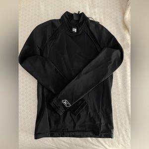 Balenciaga Logo Fitted Stretch Jersey Top